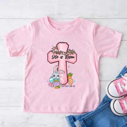He Is Risen Christian Kid T-Shirt