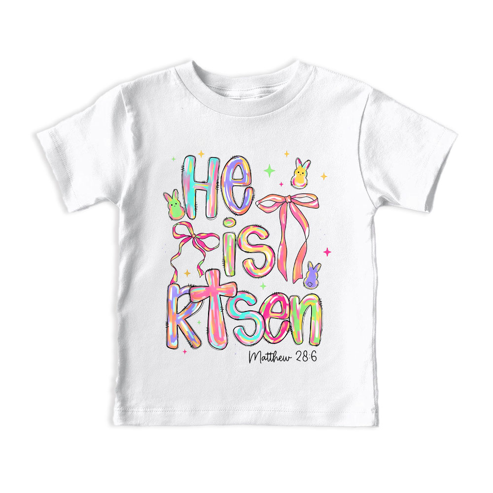 He Is Risen Christian Kid T-Shirt