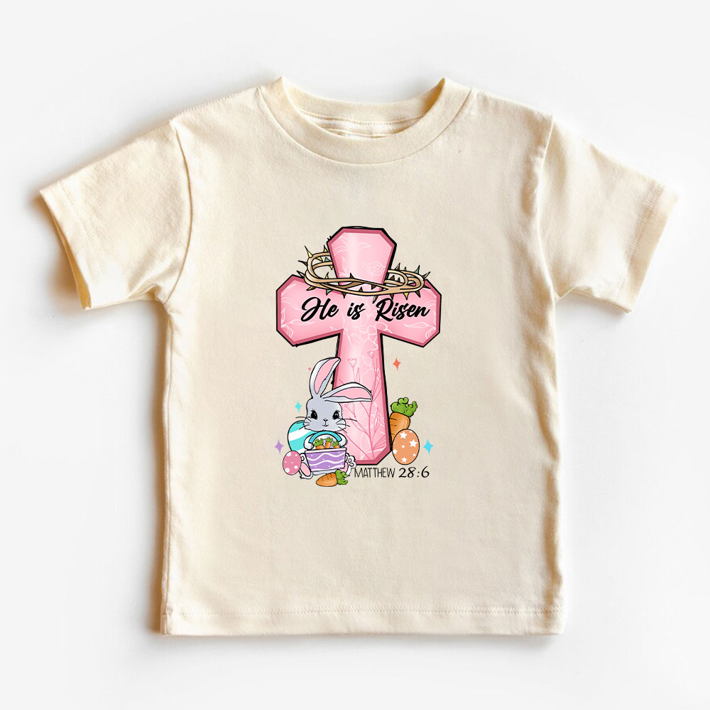 He Is Risen Christian Kid T-Shirt