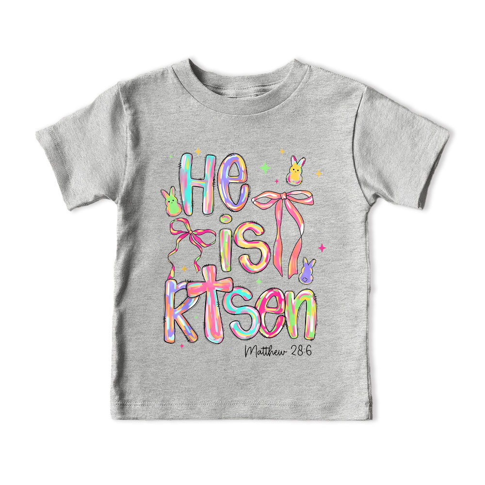 He Is Risen Christian Kid T-Shirt