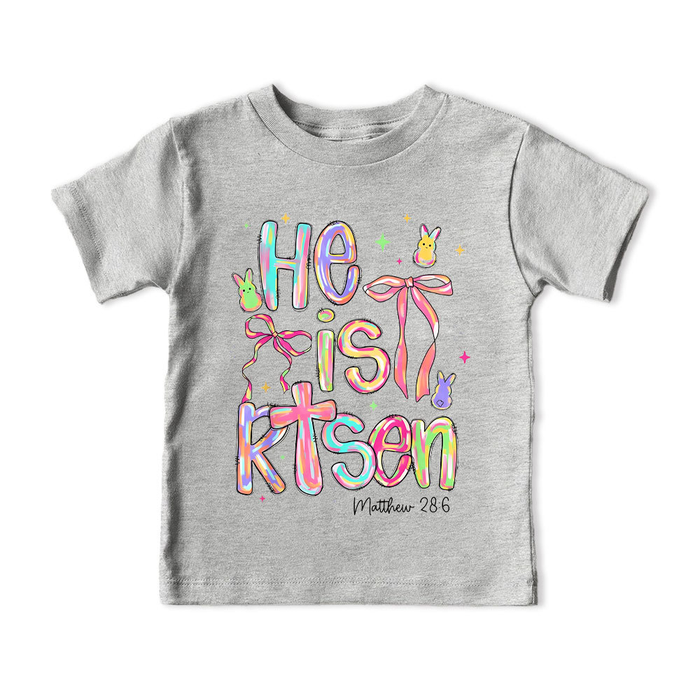 He Is Risen Christian Kid T-Shirt