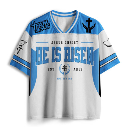 He Is Risen Christian Mesh Jersey