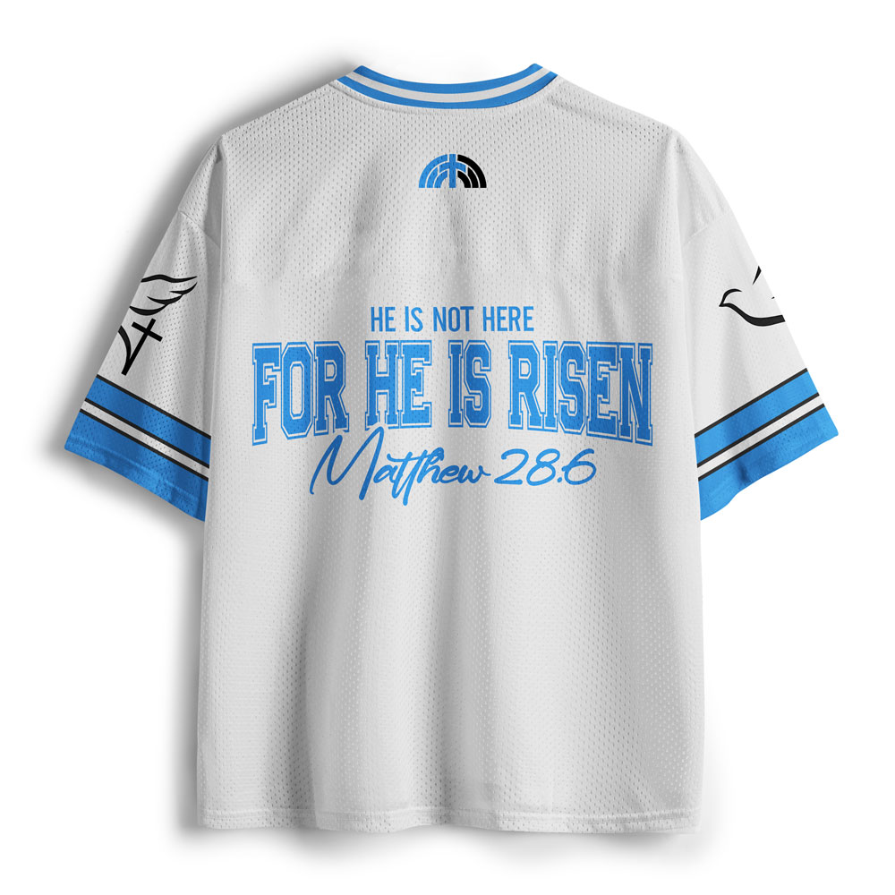He Is Risen Christian Mesh Jersey