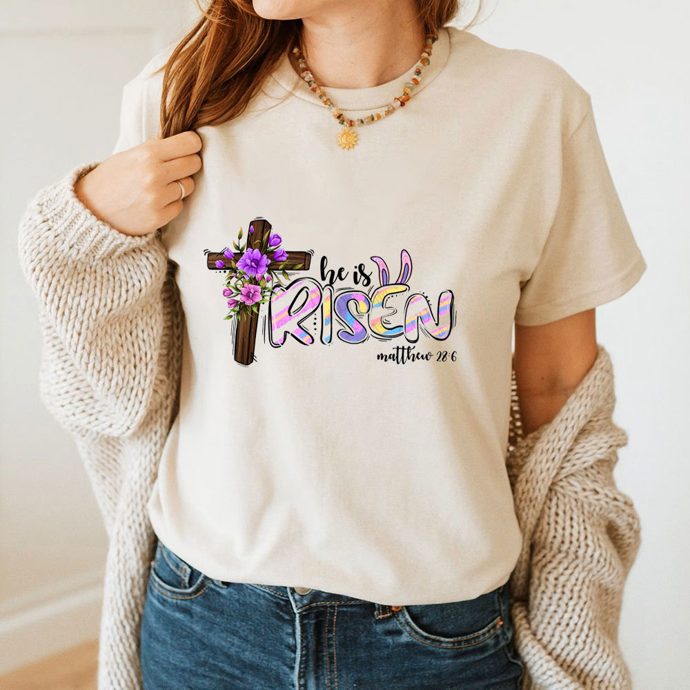 He Is Risen Christian T-Shirt