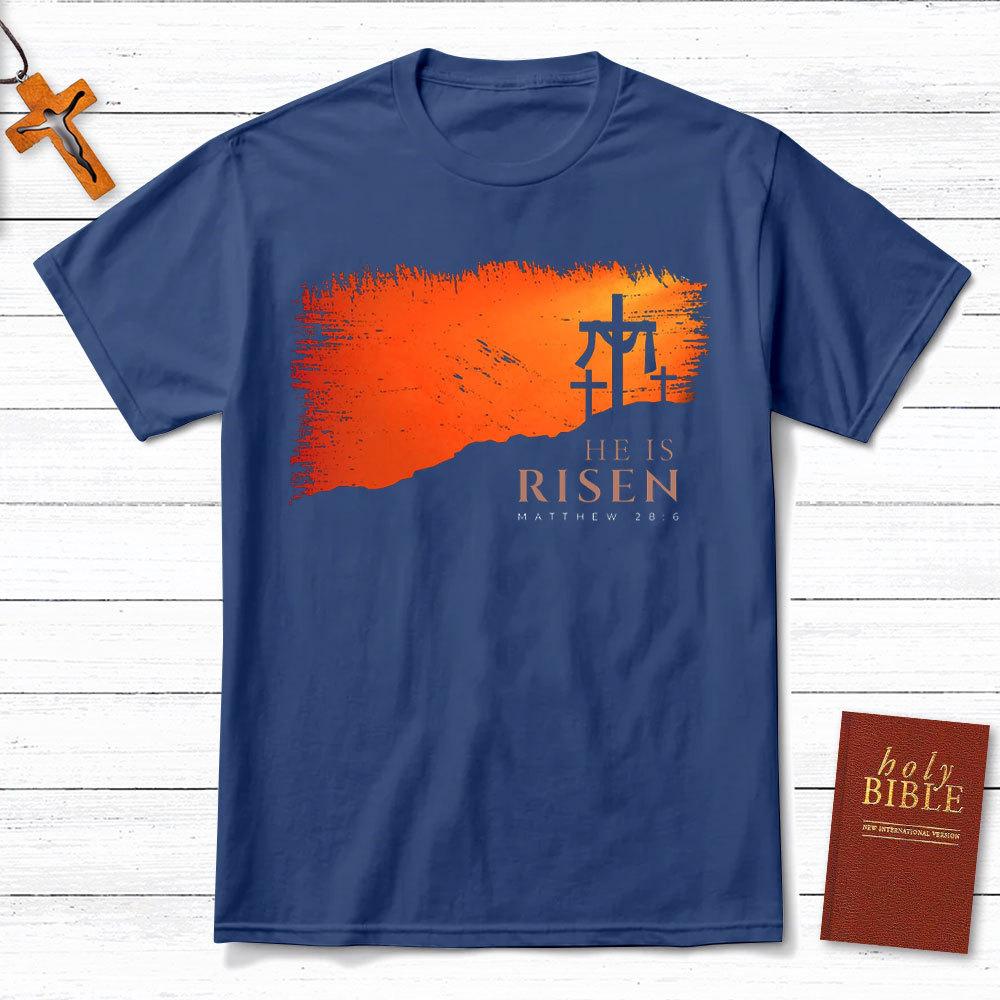 He Is Risen Christian  T-Shirt