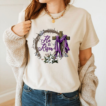 He Is Risen Christian  T-Shirt
