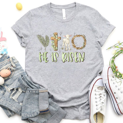He Is Risen Christian T-Shirt