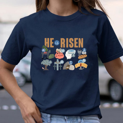 He Is Risen Christian T-Shirt