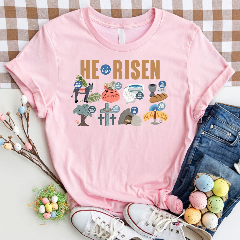 He Is Risen Christian T-Shirt