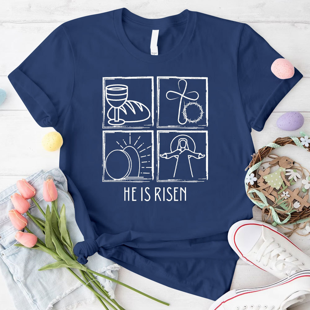 He Is Risen Christian T-Shirt