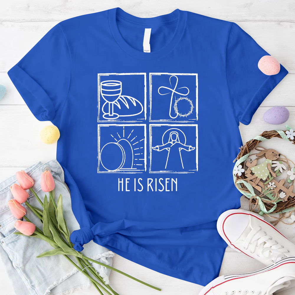 He Is Risen Christian T-Shirt