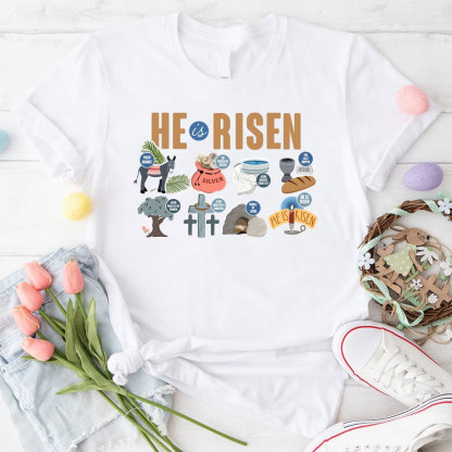 He Is Risen Christian T-Shirt