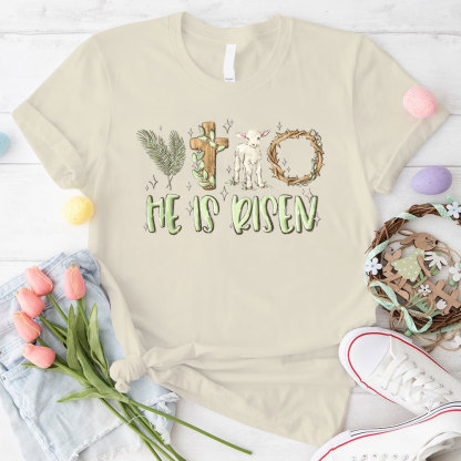 He Is Risen Christian T-Shirt