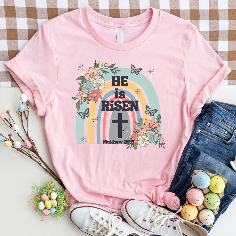 He Is Risen Christian  T-Shirt