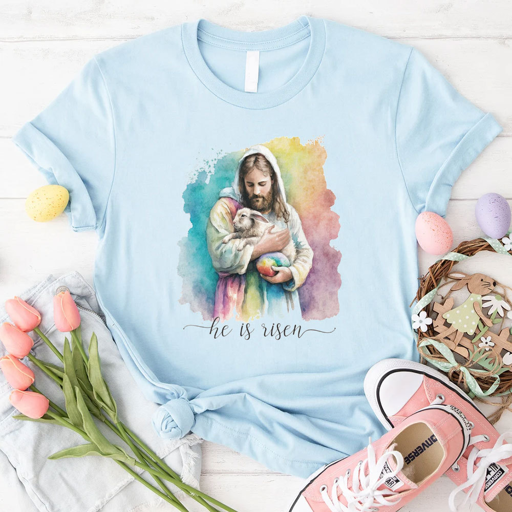 He Is Risen Christian T-Shirt
