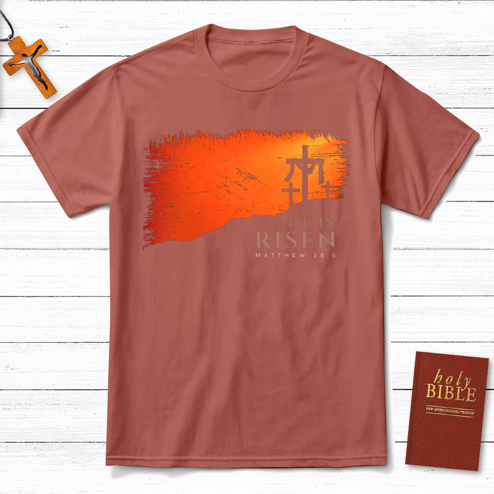He Is Risen Christian  T-Shirt