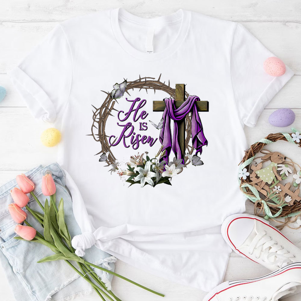 He Is Risen Christian  T-Shirt