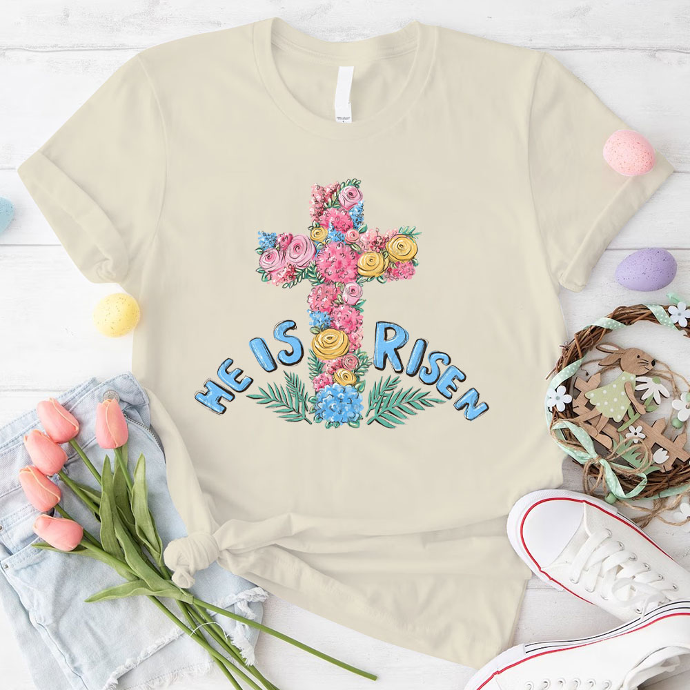 He Is Risen Christian T-Shirt
