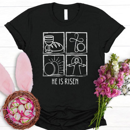He Is Risen Christian T-Shirt