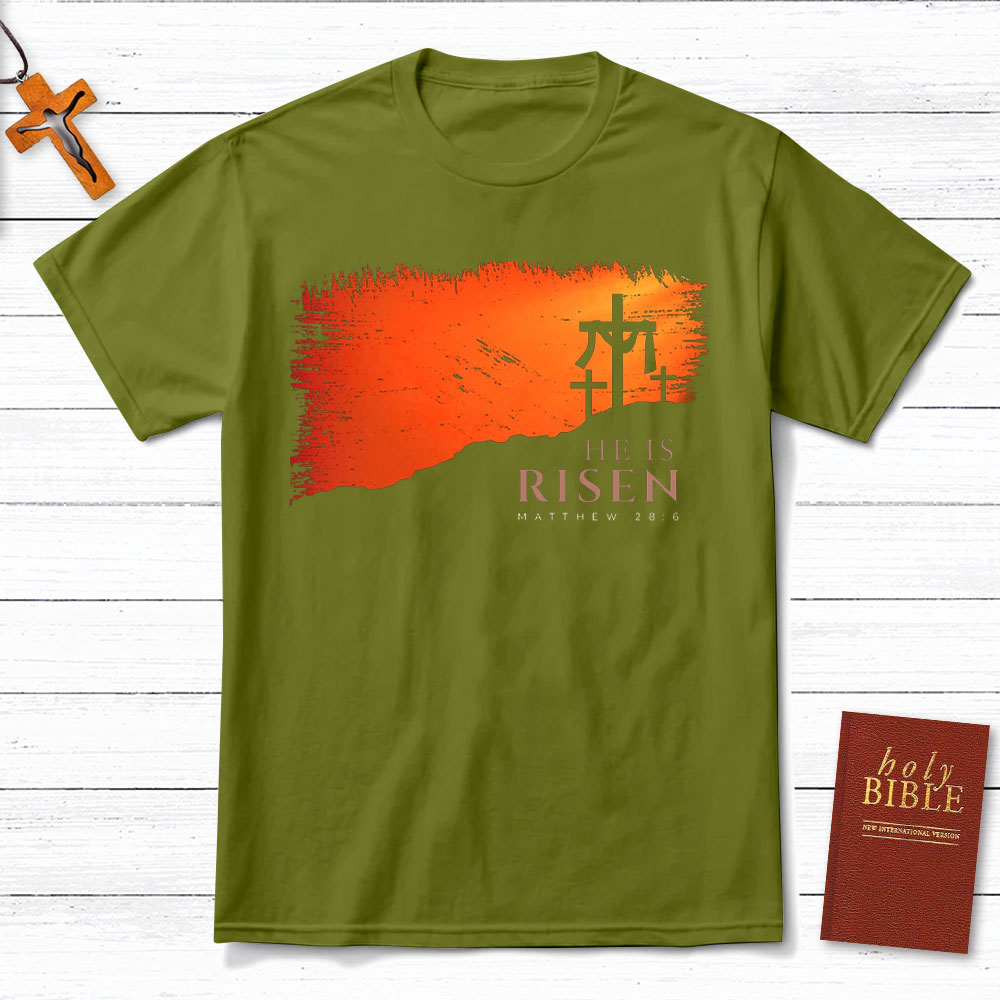He Is Risen Christian  T-Shirt