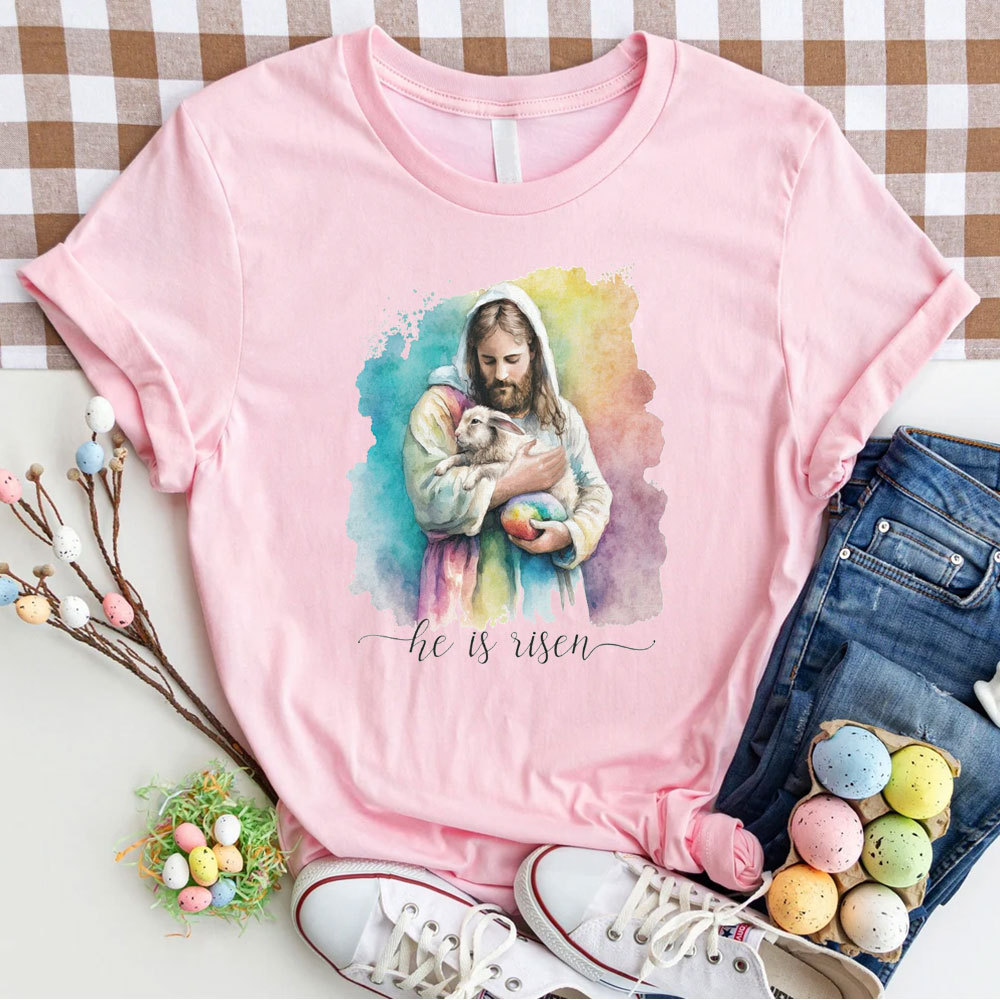 He Is Risen Christian T-Shirt
