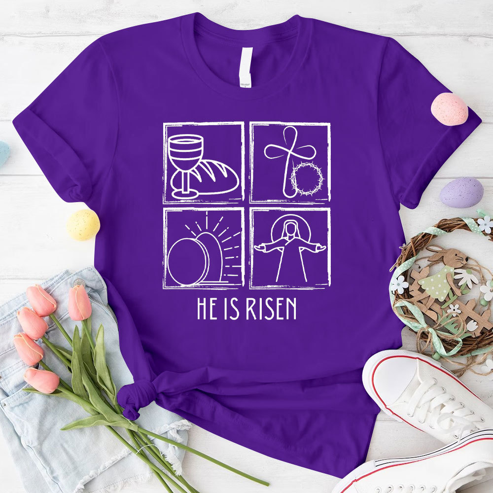 He Is Risen Christian T-Shirt