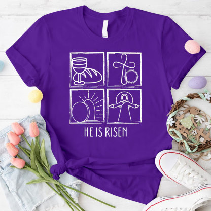 He Is Risen Christian T-Shirt