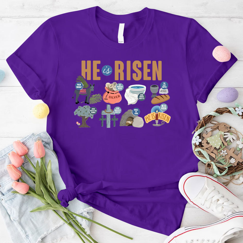 He Is Risen Christian T-Shirt