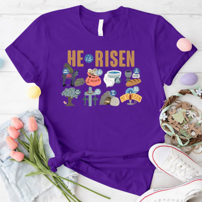 He Is Risen Christian T-Shirt
