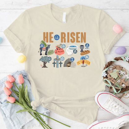 He Is Risen Christian T-Shirt
