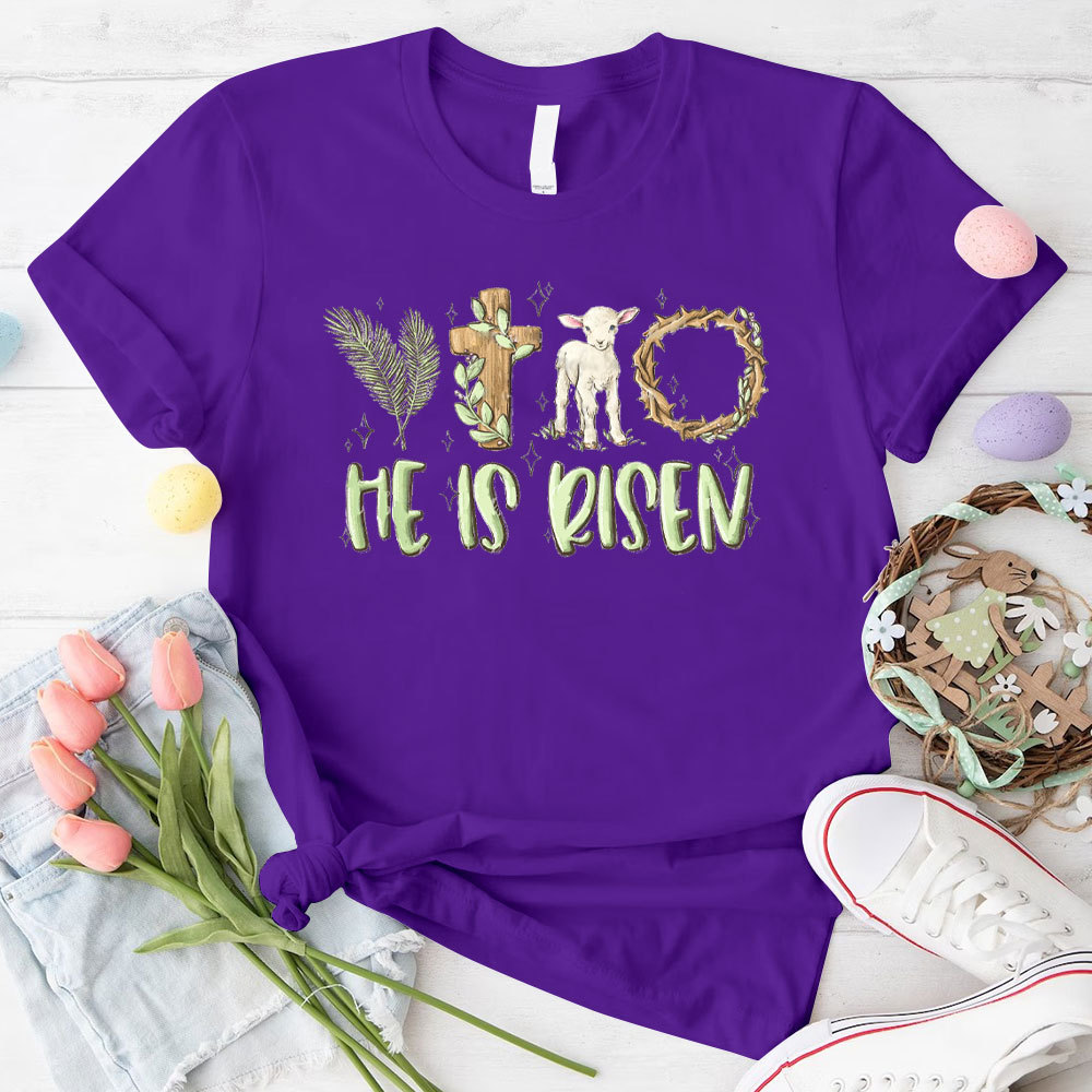 He Is Risen Christian T-Shirt