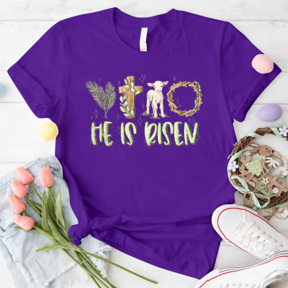 He Is Risen Christian T-Shirt