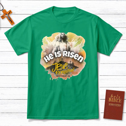 He Is Risen Christian T-Shirt