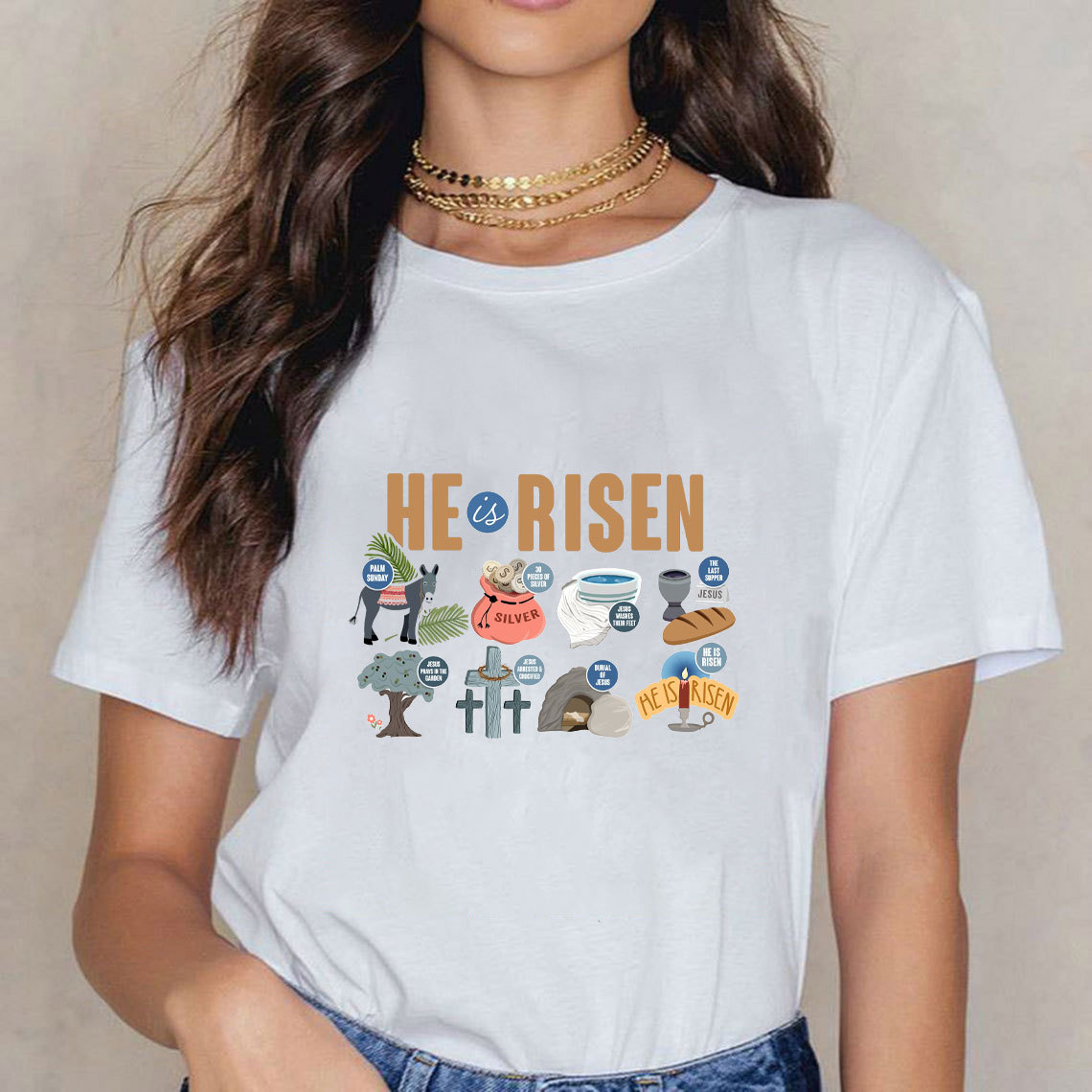 He Is Risen Christian T-Shirt