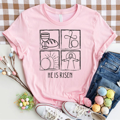 He Is Risen Christian T-Shirt