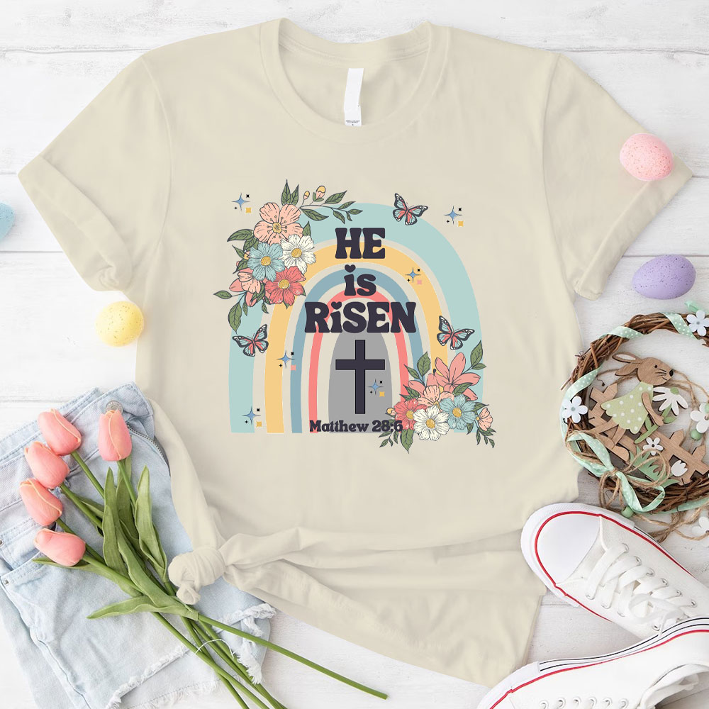 He Is Risen Christian  T-Shirt