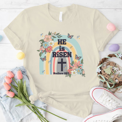 He Is Risen Christian  T-Shirt