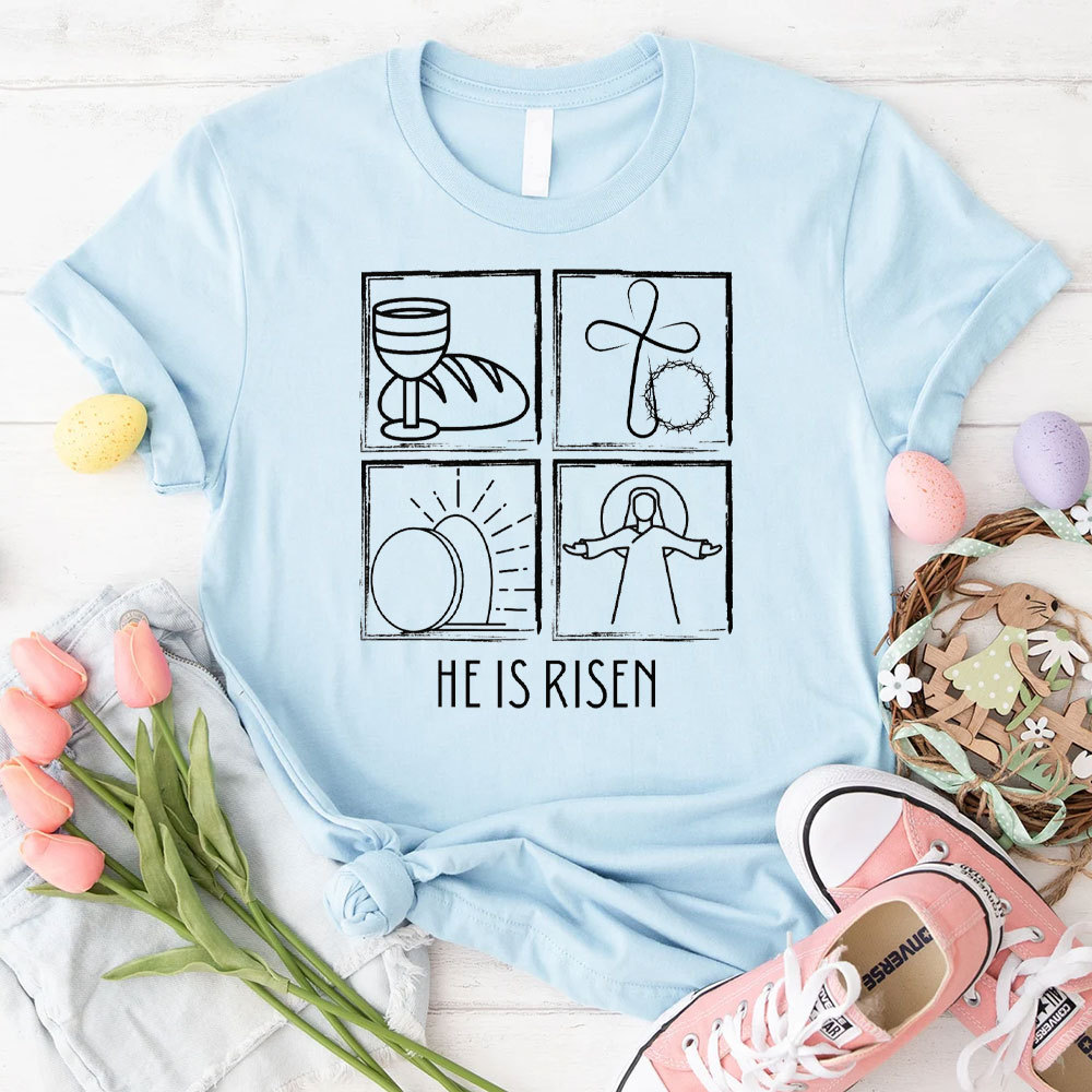 He Is Risen Christian T-Shirt