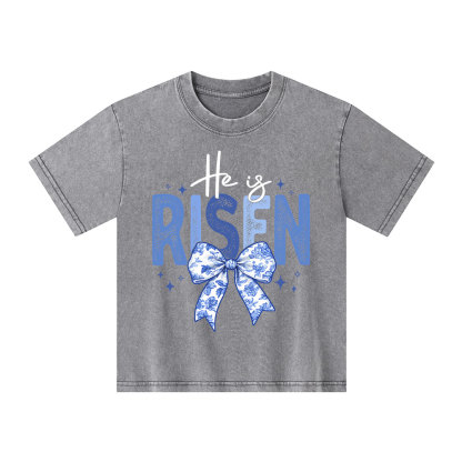 He Is Risen Christian Washed  Kid T-Shirt