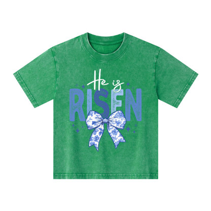 He Is Risen Christian Washed  Kid T-Shirt