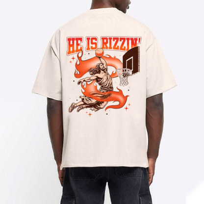 He Is Risen Christian Washed T-Shirt