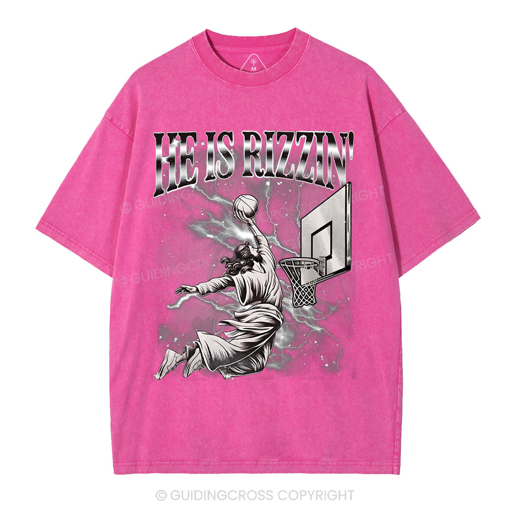 He Is Risen Christian Washed T-Shirt