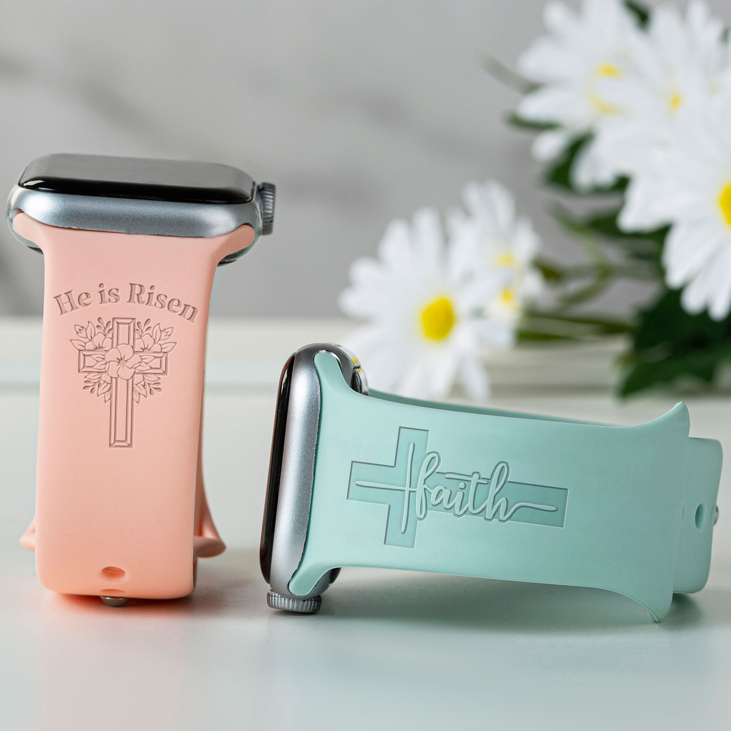 He Is Risen Christian Watch Band