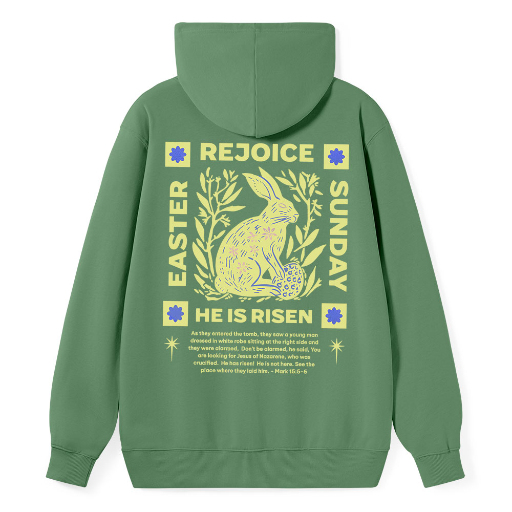 He Is Risen Classic Christian Hoodie