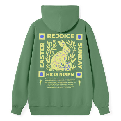 He Is Risen Classic Christian Hoodie