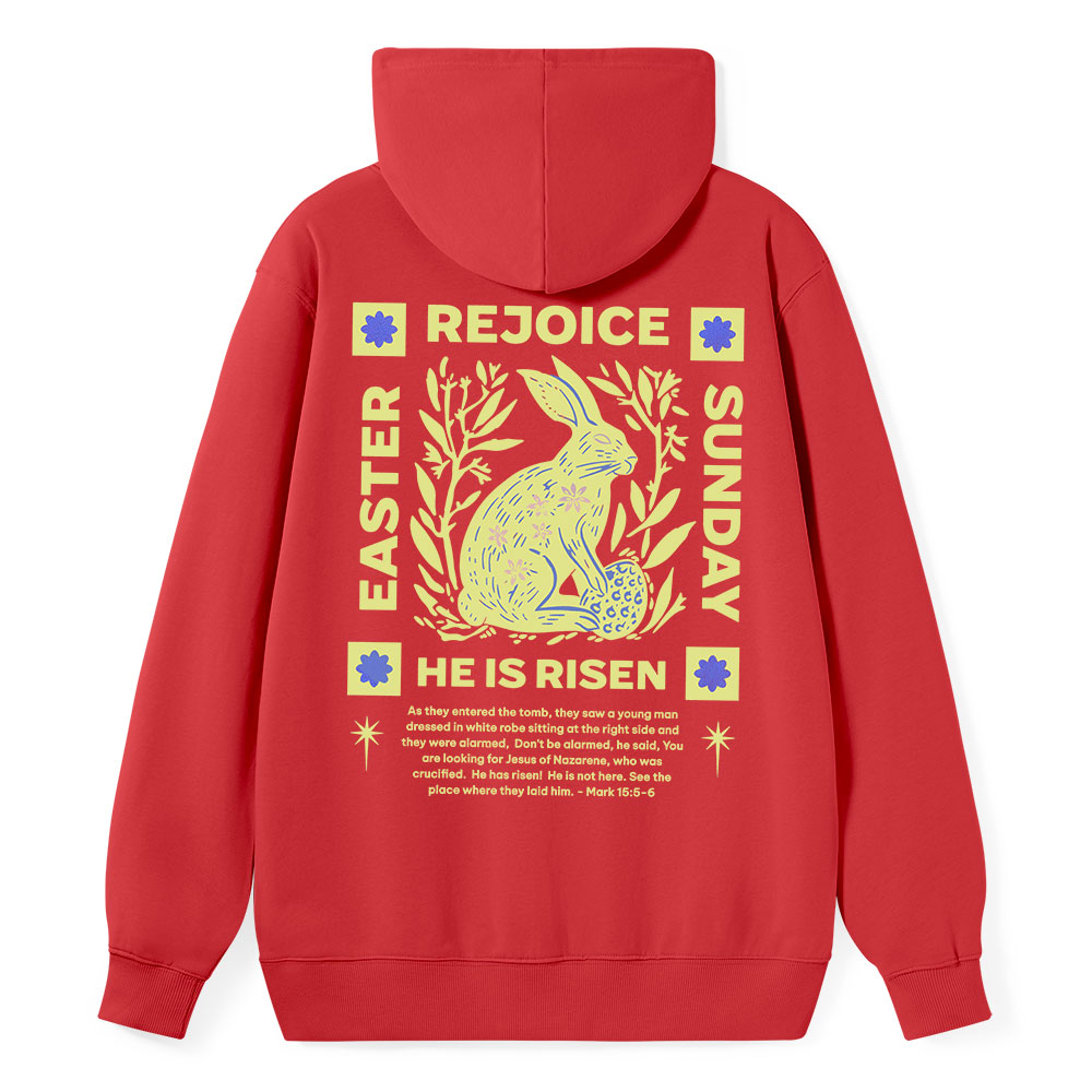 He Is Risen Classic Christian Hoodie