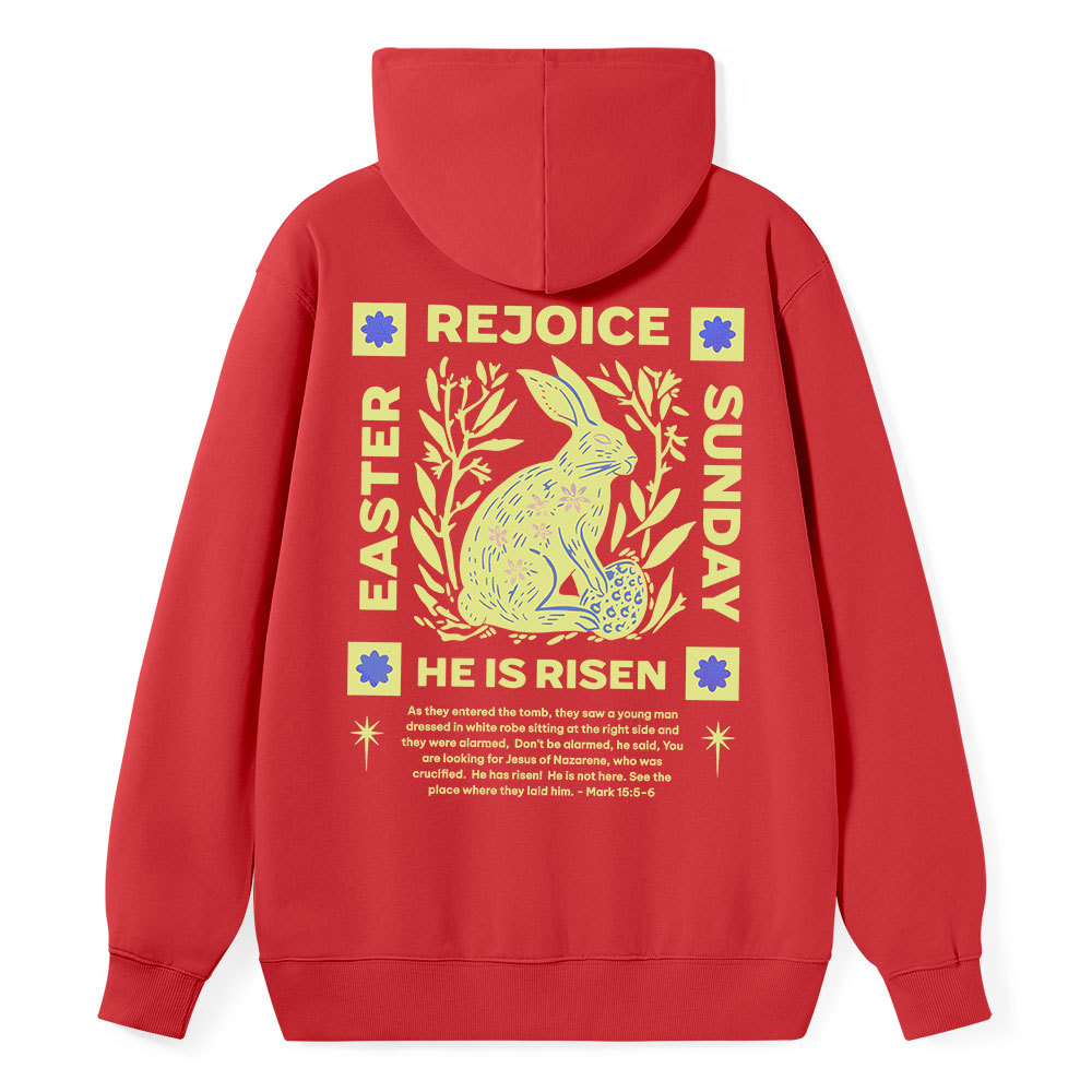 He Is Risen Classic Christian Hoodie