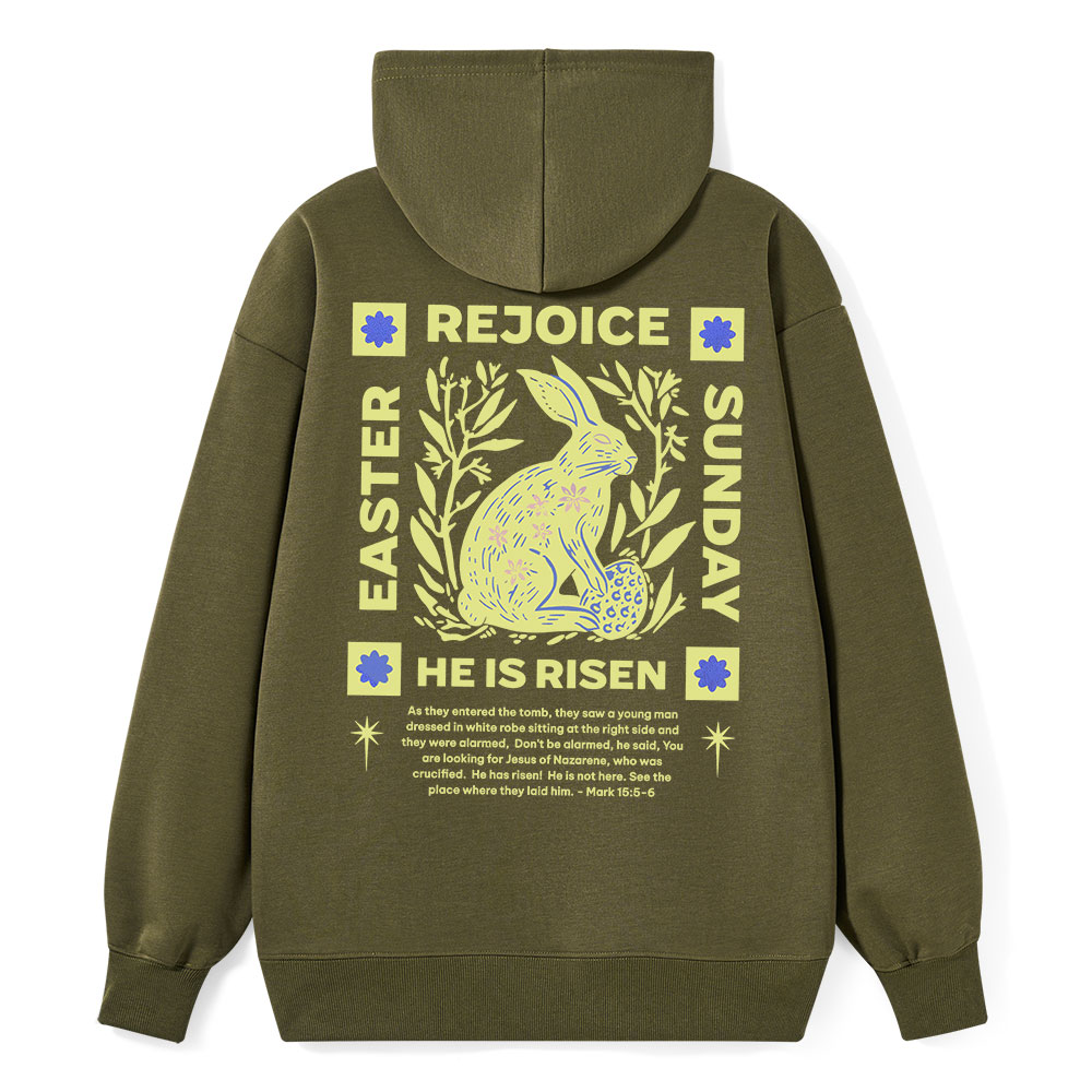 He Is Risen Classic Christian Hoodie