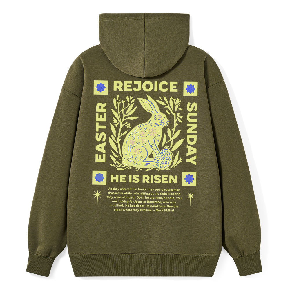 He Is Risen Classic Christian Hoodie