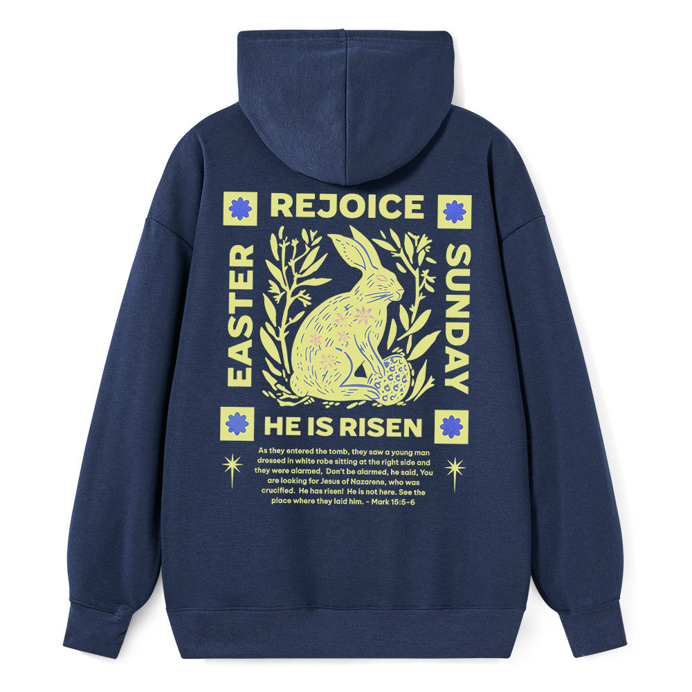 He Is Risen Classic Christian Hoodie